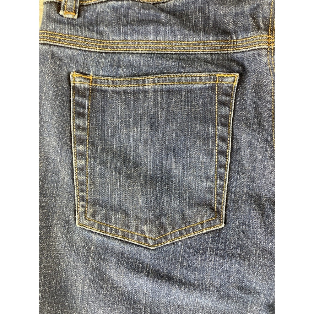 Jones New York Jeans Women's 4 Blue Denim Stretch Straight Leg Dark‎ Wash - Picture 5 of 16